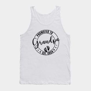 Promoted to Grandpa 2024 New First Grandpa 2024 Tank Top